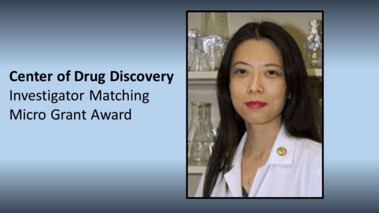 Maggie Receives Center for Drug Discovery Investigator Matching Grant